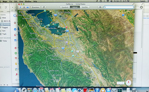 Map app in Mavericks