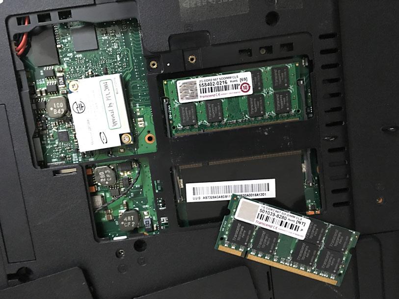 Laptop Memory upgrade