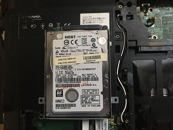 Laptop hard drive upgrade